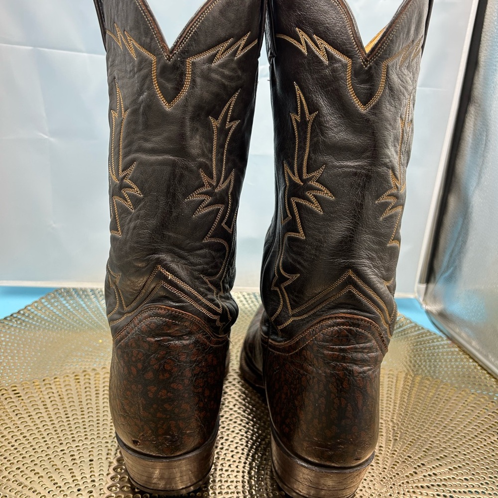 Tony Lama men 13 vintage Texas cowboy boots - Picture 3 of 9